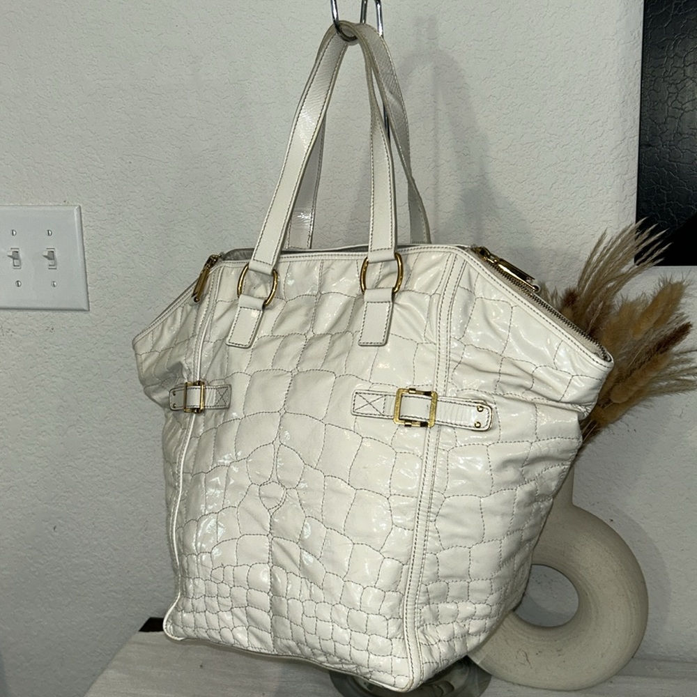 AUTHENTIC YVES SAINT LAURENT Hand Bag Leather - Picture 6 of 17